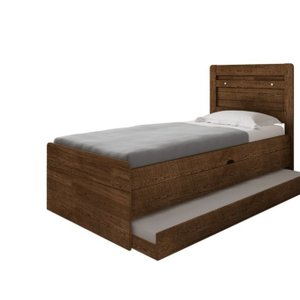 Cama Bau com Auxiliar Mdf/mdp Framar Larissa Malbec