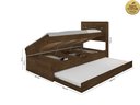 Ver imagem 7 de Cama Baú Solteiro com Auxiliar Larissa Malbec Framar Mdf/mdp