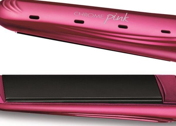 PRANCHA ALISADORA DE CABELO MONDIAL P-19 CHROME PINK 30W:Rosa/Bivolt - 5