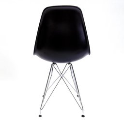 Conjunto com 2 Cadeiras Eames Preta - Base Eiffel Cromada  - 4