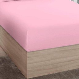Lençol Avulso Casal Elástico Algodão Premium Rosa Cl - 1
