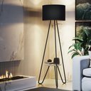 Ver imagem 1 de Luminaria Abajur Real Para Quarto Casal Estilo Industrial Moderno Alto Padrão Exclusivo Cupula Preto