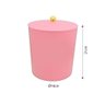 Lixeira com Tampa para Banheiro Cozinha 5litros Haus Rosa - 4