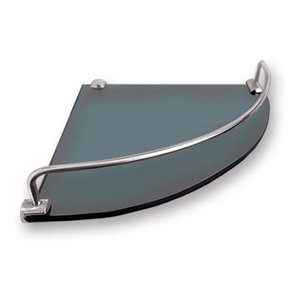 Prateleira Canto C/ Grade 22x22 Cm - 8mm - Fume