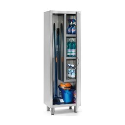 Armário em aço inoxidável para produtos de limpeza Therj APLAI 70cm x 30cm x 140cm - 1
