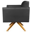 Ver imagem 7 de Poltrona Decorativa Isabella Base Giratória Madeira Suede Preto - Gran Belo