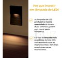 Ver imagem 5 de Balizador Parede Escada Ip65 Led 2w 4x2 - Branco Quente - Preto