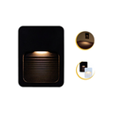 Ver imagem 1 de Balizador Parede Escada Ip65 Led 2w 4x2 - Branco Quente - Preto