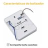 Balizador Parede Escada Ip65 Led 2w 4x2 - Branco Quente - Branco - 4