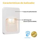 Ver imagem 3 de Balizador Parede Escada Ip65 Led 2w 4x2 - Branco Quente - Branco