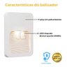 Balizador Parede Escada Ip65 Led 2w 4x2 - Branco Quente - Branco - 3