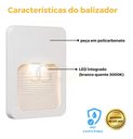 Ver imagem 3 de Balizador Parede Escada Ip65 Led 2w 4x2 - Branco Quente - Branco