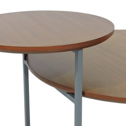 Mesa Lateral ELM 46,5x91,5cm Castanho/Grafite - 6 Mesa Lateral ELM 46,5x91,5cm Castanho/Grafite - 6