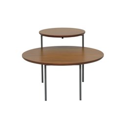 Mesa Lateral ELM 46,5x91,5cm Castanho/Grafite - 5 Mesa Lateral ELM 46,5x91,5cm Castanho/Grafite - 5