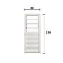Ver imagem 3 de Porta Basculante Aluminio Branco 2.10 X 0.80 Lado Esquerdo - Hale