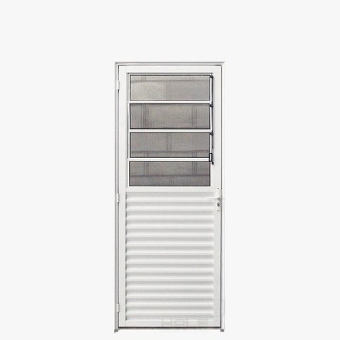 Porta Basculante Aluminio Branco 2.10 X 0.80 Lado Esquerdo - Hale