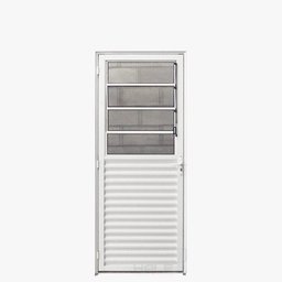 Porta Basculante Aluminio Branco 2.10 x 0.70 Lado Esquerdo - Hale - 1