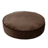 Futton Turco Redondo Veludo Paris Ø45cm Marrom - 1