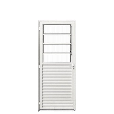 Porta Basculante Aluminio Branco 2.10 X 0.70 Lado Direito - Hale