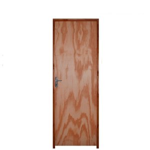 Kit Porta Lisa de Madeira Mescla 60 X 210 Batente Ecológico 9cm Fechadura Comum Lado Direito - Hale