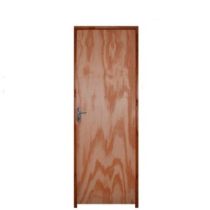 Kit Porta Lisa de Madeira Mescla 70 X 210 Batente Ecológico 9cm Fechadura Comum Lado Direito - Hale