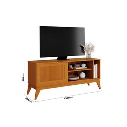 Rack Sala Tv Retro Aruba 55" - Cedro - 2