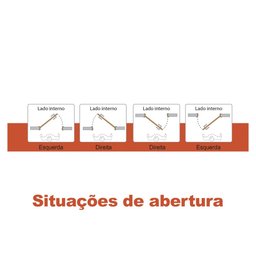 Kit Porta Lisa de Madeira Padrão Imbuia 72 X 210 Batente Ecológico 11cm Fechadura Comum Lado Esquerd - 5