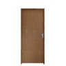 Kit Porta Lisa de Madeira Padrão Imbuia 72 X 210 Batente Ecológico 11cm Fechadura Comum Lado Esquerd - 1