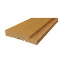 Ver imagem 2 de Kit Porta Camarão de Madeira Padrão Imbuia 62 X 210 Batente 14 cm com Ferragens Lado Esquerdo - Hale