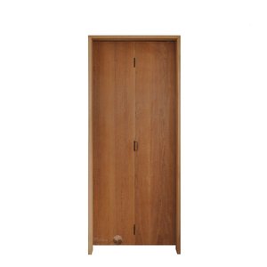 Kit Porta Camarão de Madeira Padrão Imbuia 72 X 210 Batente 14 Cm S/ Trinco Lado Direito - Hale