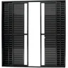 Porta de Aluminio Balcão 6 Folhas com Trinco Linha Leve:2,10 X 1,50/preto - 1