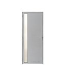 Ver imagem 1 de Porta Lambril C/Visor E Fechadura Aluminio 2.10 x 1.00 Branco Lado Direito - Hale