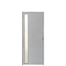Porta Lambril C/Visor E Fechadura Aluminio 2.10 x 1.00 Branco Lado Direito - Hale - 1