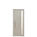Ver imagem 1 de Porta Lambril C/Visor E Puxador Aluminio Branco 2.10 x 0.80 Lado Esquerdo - Hale