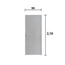 Ver imagem 3 de Porta Lambril C/Fechadura Aluminio Branco 2.10 x 0.90 Lado Esquerdo - Hale