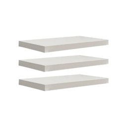 Kit 3 Prateleiras 30 x 20cm Branco Espessura 25mm Suporte Invisível - 2