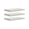 Kit 3 Prateleiras 30 x 20cm Branco Espessura 25mm Suporte Invisível - 2