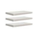 Ver imagem 2 de Kit 3 Prateleiras 30 x 20cm Branco Espessura 25mm Suporte Invisível