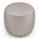 Ver imagem 5 de Kit 02 Puffs Decorativos Orgânicos Molly Redondo Veludo Bege - Desk Design