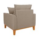 Ver imagem 5 de Poltrona Luxo Beny Decorativa Sala Recepção Living Linho