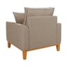 Poltrona Luxo Beny Decorativa Sala Recepção Living Linho - 5