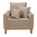 Ver imagem 3 de Poltrona Luxo Beny Decorativa Sala Recepção Living Linho