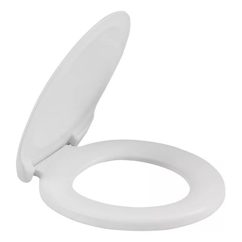 Tampa de Privada Assento Sanitário Universal Soft Oval Bco