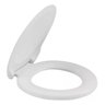 Tampa de Privada Assento Sanitário Universal Soft Oval Bco - 1