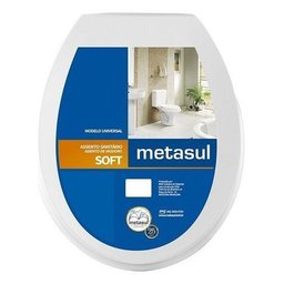 Tampa de Privada Assento Sanitário Universal Soft Oval Bco - 3