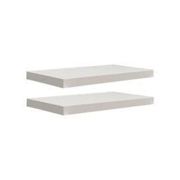 Kit 2 Prateleiras 40 x 20cm Branco Espessura 25mm Suporte Invisível - 2