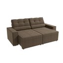 Ver mais imagens de Sofá Retrátil Domus 228cm Suede Mescla Taupe Kappesberg