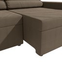 Ver imagem 6 de Sofá Retrátil Domus 228cm Suede Mescla Taupe Kappesberg