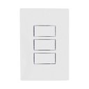 Ver imagem 1 de Kit 10 Interruptor 3 Teclas Simples Completo Bco 10a - I9