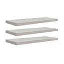 Ver imagem 2 de Kit 3 Prateleiras 50 x 20cm Branco Espessura 25mm Suporte Invisível